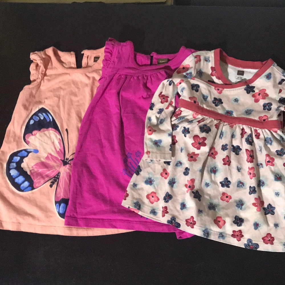3 TEA dresses various sizes.